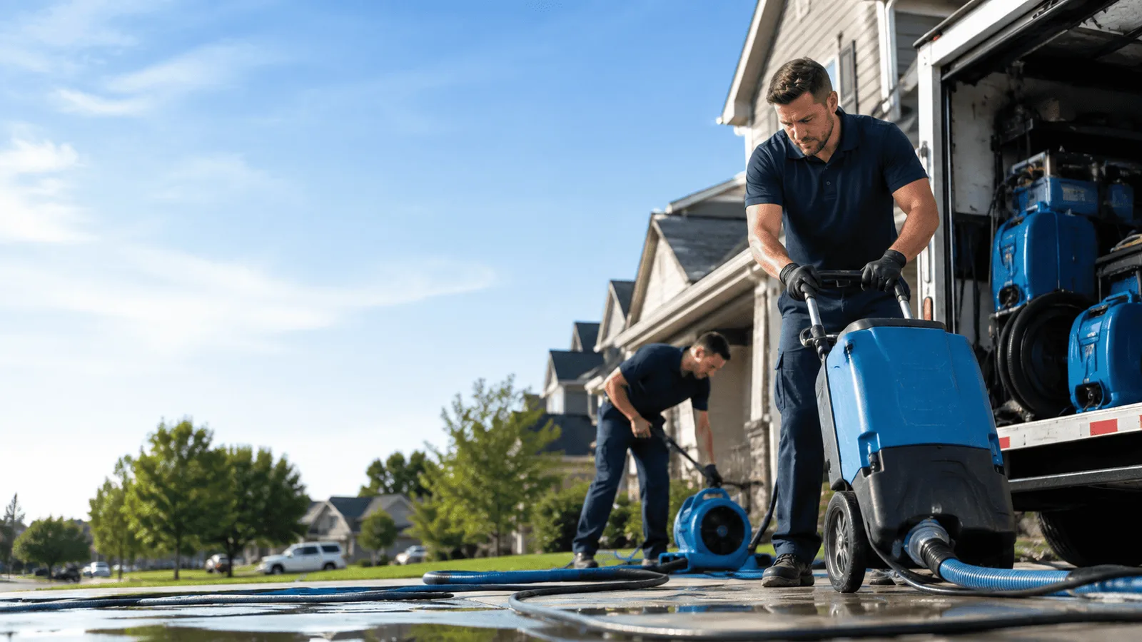 Dehumidification being performed in Indianola, PA